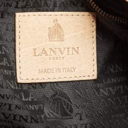 Pre Owned Lanvin Tan Leather Happy Shoulder Bag