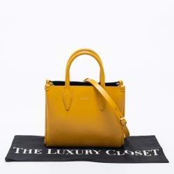 Pre Owned Lanvin Yellow Leather Mini Journee Tote