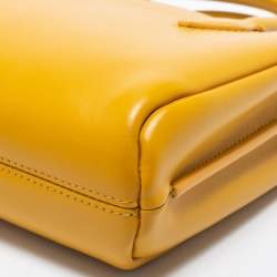 Pre Owned Lanvin Yellow Leather Mini Journee Tote