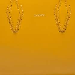 Pre Owned Lanvin Yellow Leather Mini Journee Tote