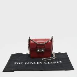 Pre Owned Lanvin Red Leather Flap Crossbody Bag