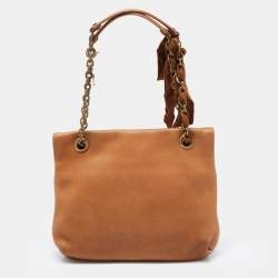 Pre Owned Lanvin Brown Leather Happy Shoulder Bag