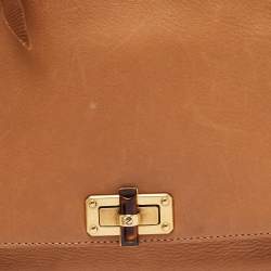 Pre Owned Lanvin Brown Leather Happy Shoulder Bag