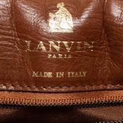 Pre Owned Lanvin Brown Quilted Leather Happy Shoulder Bag