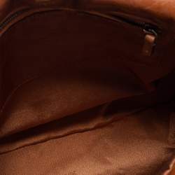 Pre Owned Lanvin Brown Quilted Leather Happy Shoulder Bag