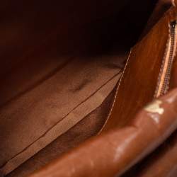 Pre Owned Lanvin Brown Quilted Leather Happy Shoulder Bag