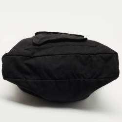 Pre Owned Lanvin Black Fabric Front Pocket Tote