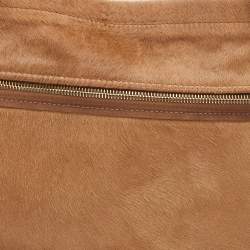 Pre Owned Lanvin Brown Calf Hair and Leather Amalia Shoulder Bag