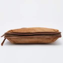 Pre Owned Lanvin Brown Calf Hair and Leather Amalia Shoulder Bag