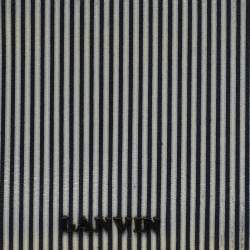 Lanvin White/Black Glitter Leather Card Case