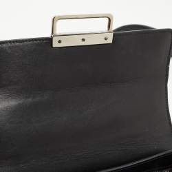 Pre Owned Lanvin Black Leather Mini Jiji Studded Crossbody Bag