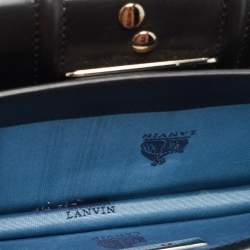 Pre Owned Lanvin Black Leather Mini Jiji Studded Crossbody Bag