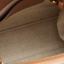 Lanvin Pink/Brown Printed Coated Canvas and Leather In&Out Tote