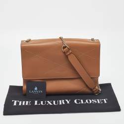 Pre Owned Lanvin Beige Quilted Leather Sugar Shoulder Bag