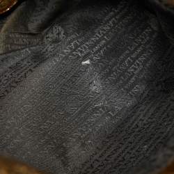 Pre Owned Lanvin Gold Laminated Leather Shopper Tote