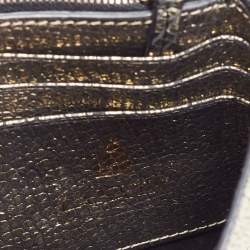 Pre Owned Lanvin Gold Leather Flap Chain Clutch
