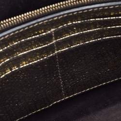 Pre Owned Lanvin Gold Leather Flap Chain Clutch