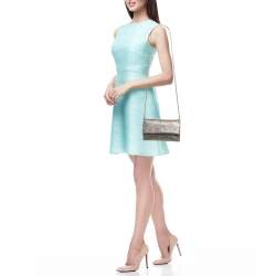 Pre Owned Lanvin Gold Leather Flap Chain Clutch