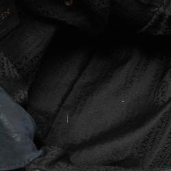 Pre Owned Lanvin Green/Black Leopard Print Nubuck Leather Happy Shoulder Bag