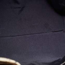 Pre Owned Lanvin Tri Color Leather and Lizard Embossed Leather Tote 