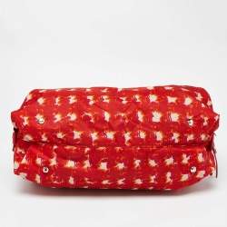 Lanvin Multicolor Printed Nylon Duffle Bag