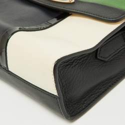 Pre Owned Lanvin Tricolor Leather Sac De Ville Crossbody Bag