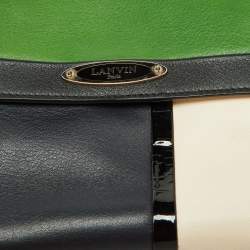 Pre Owned Lanvin Tricolor Leather Sac De Ville Crossbody Bag