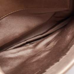 Pre Owned Lanvin Bronze Quilted Leather Happy Flap Shoulder Bag