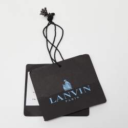 Lanvin Beige/Gold Printed Leather Chain Clutch