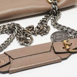 Pre Owned Lanvin Beige Leather Happy Shoulder Bag