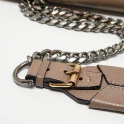 Pre Owned Lanvin Beige Leather Happy Shoulder Bag