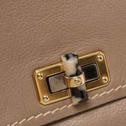 Pre Owned Lanvin Beige Leather Happy Shoulder Bag