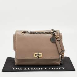 Pre Owned Lanvin Beige Leather Happy Shoulder Bag
