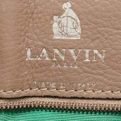 Pre Owned Lanvin Beige Leather Happy Shoulder Bag