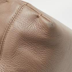 Pre Owned Lanvin Beige Leather Happy Shoulder Bag