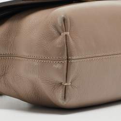 Pre Owned Lanvin Beige Leather Happy Shoulder Bag