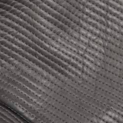 Pre Owned Lanvin Dark Grey Quilted Leather Amalia Tote