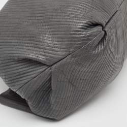 Pre Owned Lanvin Dark Grey Quilted Leather Amalia Tote