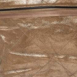 Pre Owned Lanvin Metallic Gold Leather Chain Hobo