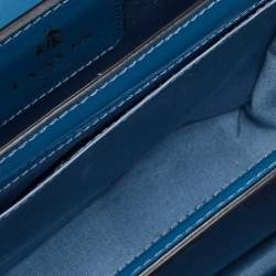 Lanvin Blue Patent Leather Jiji Shoulder Bag