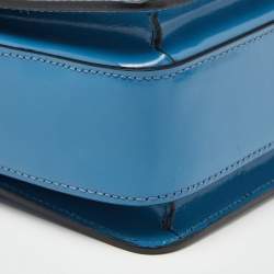 Lanvin Blue Patent Leather Jiji Shoulder Bag