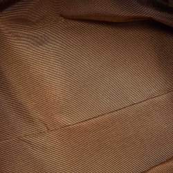 Pre Owned Lanvin Navy Blue/Black Satin and Leather Crystals Embellished Happy Shoulder Bag