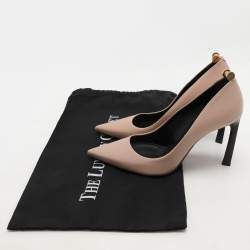 Pre Owned Lanvin Beige Leather Pointed Pumps Size 36