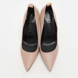 Pre Owned Lanvin Beige Leather Pointed Pumps Size 36