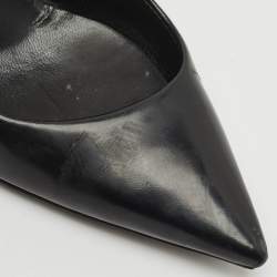Lanvin Black Leather Pointed Toe Pumps Size 36