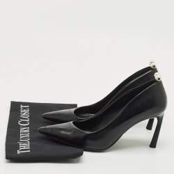 Lanvin Black Leather Pointed Toe Pumps Size 36