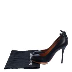 Lanvin Black Leather ETE 2010 Platform Pumps Size 37.5