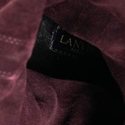 Pre Owned Lanvin Burgundy Suede Tassel Mid Calf Boots Size 40