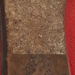 Pre Owned Lanvin Red Leather Scrunch Ballet Flats Size 40