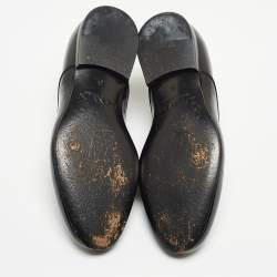 Lanvin Black Patent Leather Lace Up Oxford Size 35.5
